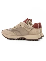 Pantofi Sport Dama din piele naturala 1566825 CREAM-RED | ADVANCER