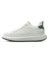 Pantofi Sport Barbati din piele naturala 51191 WHITE-BLACK | ADVANCER