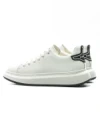 Pantofi Sport Barbati din piele naturala 51191 WHITE-BLACK | ADVANCER