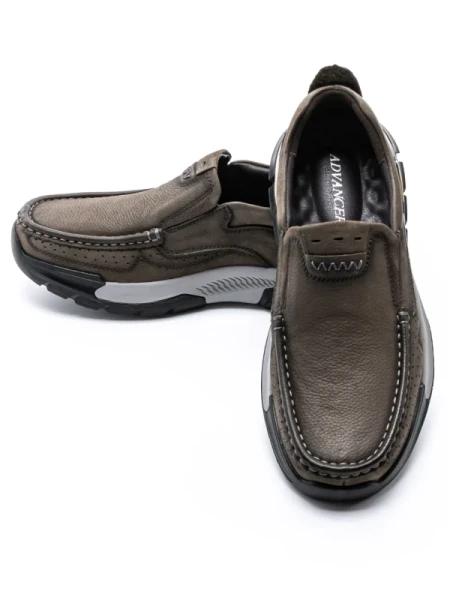 Mocasini Barbati din piele naturala 23556 GREY | ADVANCER