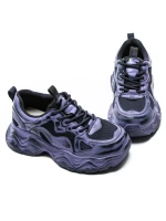 Természetes bőrből készült női sportcipő 919-1 Lila | ... » MeiShoes.ro