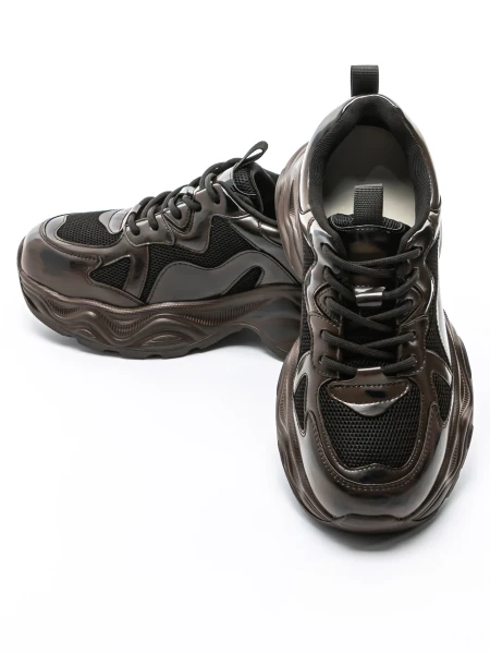 Természetes bőrből készült női sportcipő 919-1 Kávé | ... » MeiShoes.ro