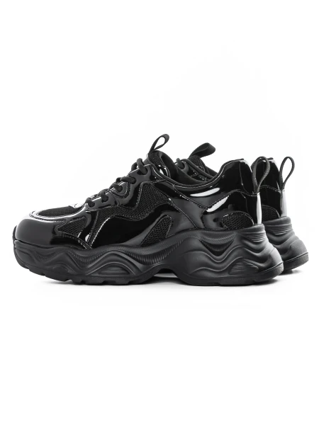 Természetes bőrből készült női sportcipő 919-1 Fekete ... » MeiShoes.ro