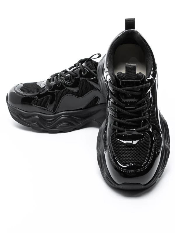 Természetes bőrből készült női sportcipő 919-1 Fekete ... » MeiShoes.ro