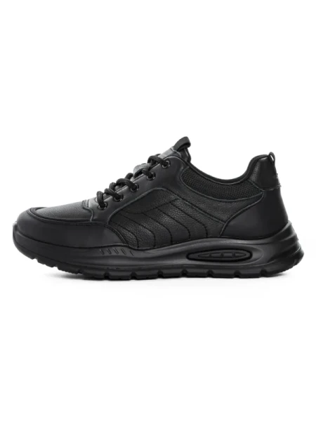 Pantofi Sport Barbati din piele naturala 52701 BLACK | ADVANCER