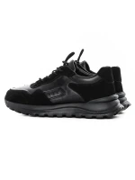 Pantofi Sport Barbati din piele naturala 8077 BLACK | ADVANCER
