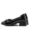 Pantofi cu toc din piele naturala 1355-1 BLACK | ADVANCER