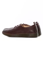 Természetes bőrből készült női alkalmi cipő SC9520 Bur... » MeiShoes.ro