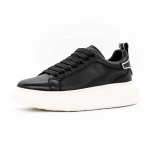 Természetes bőrből készült férfi sportcipő 3221 Fekete... » MeiShoes.ro