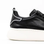 Természetes bőrből készült férfi sportcipő 3221 Fekete... » MeiShoes.ro