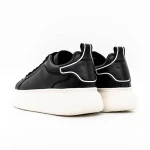 Természetes bőrből készült férfi sportcipő 3221 Fekete... » MeiShoes.ro