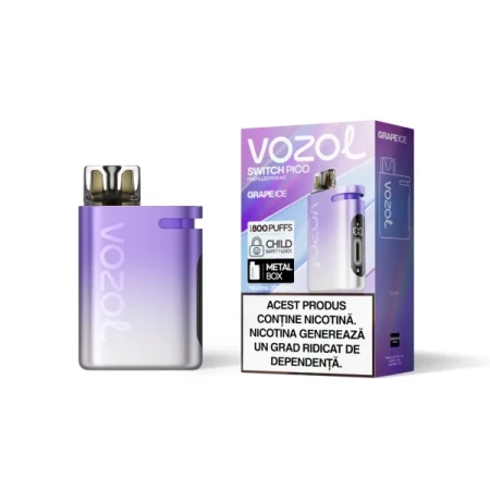 Narghilea electronica reincarcabila KIT SWITCH PICO GRAPE ICE | GALASUN