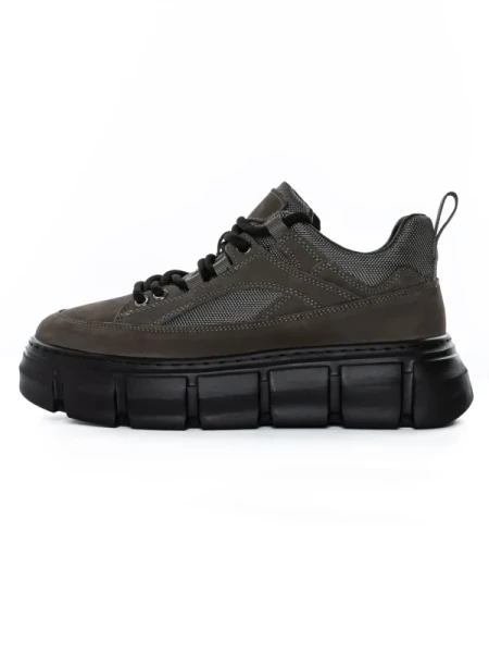 Pantofi Sport Barbati din piele naturala 88220B GREY | ADVANCER