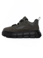 Pantofi Sport Barbati din piele naturala 88220B GREY | ADVANCER