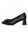 Pantofi cu toc din piele naturala TP2377-2 BLACK | ADVANCER