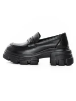 Pantofi Casual Dama din piele naturala KM1605 BLACK | FORMAZIONE