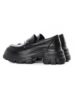 Pantofi Casual Dama din piele naturala KM1605 BLACK | FORMAZIONE