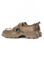 Pantofi Casual Dama din piele naturala KM6715 APRICOT | FORMAZIONE