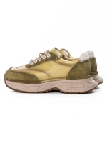 Pantofi Sport Dama din piele naturala KM5502 YELLOW | FRANCO GERARDO
