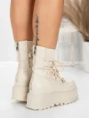 Ghete Dama cu Platforma 56WL3 BEIGE | MEI
