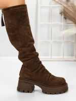 Cizme Dama cu Toc 5WL80 BROWN | MEI