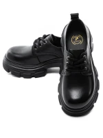 Természetes bőrből készült női alkalmi cipő KM1607 Fek... » MeiShoes.ro