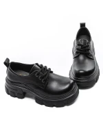 Természetes bőrből készült női alkalmi cipő KM1607 Fek... » MeiShoes.ro