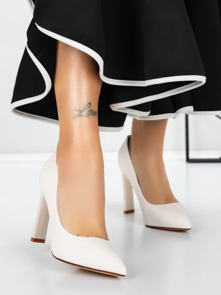 Vastag sarkú cipő 3DC36 Bézs » MeiShoes.ro