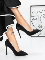 Vastag sarkú cipő 3DC36 Fekete » MeiShoes.ro