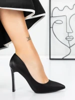 Vastag sarkú cipő 3DC36 Fekete » MeiShoes.ro