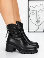 Tavaszi-őszi női csizma 3WL16 Fekete » MeiShoes.ro