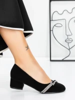 Alacsony sarkú cipő 3XKK99 Fekete » MeiShoes.ro