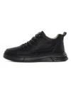 Ghete Barbati din piele naturala E90001 BLACK | ADVANCER