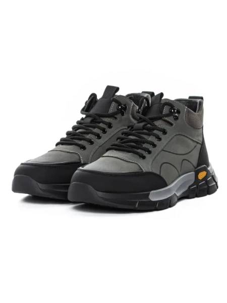 Ghete Barbati din piele naturala E90003 GREY | ADVANCER