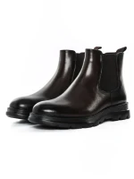Ghete Barbati din piele naturala Z190330-1 COFFEE | ADVANCER
