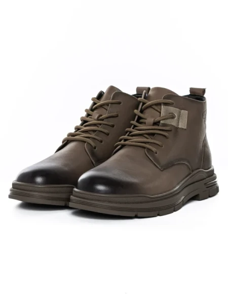 Ghete Barbati din piele naturala 806002X GREY | ADVANCER