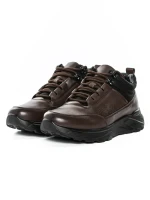 Ghete Barbati din piele naturala M35610 COFFEE | ADVANCER