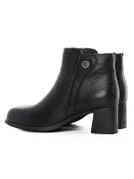 Ghete Dama din piele naturala 8858 BLACK | ADVANCER