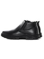 Ghete Barbati din piele naturala 8157R-D BLACK | ADVANCER
