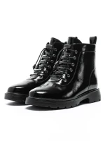 Ghete Dama din piele naturala E0931-10 BLACK | ADVANCER