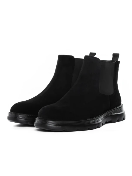 Férfi természetes bőr csizma Z190330 Fekete | Advancer » MeiShoes.ro
