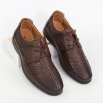 Elegáns férfi cipő L2172-4F1 Világosbarna » MeiShoes.ro