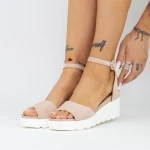Női platform szandál LM358 Bézs » MeiShoes.ro