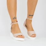 Női platform szandál LM358 Bézs » MeiShoes.ro