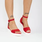 Női platform szandál LM358 Piros » MeiShoes.ro