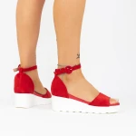 Női platform szandál LM358 Piros » MeiShoes.ro