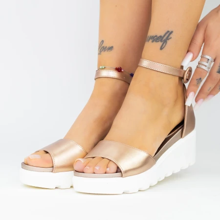 Női platform szandál LM358 Pezsgő » MeiShoes.ro