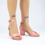 Vastag sarkú női szandál 2XKK572 Rózsaszín » MeiShoes.ro