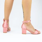 Vastag sarkú női szandál 2XKK572 Rózsaszín » MeiShoes.ro