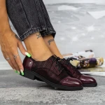 Női alkalmi cipő 2BQ1 Burgundia » MeiShoes.ro